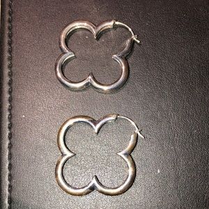 Sterling silver 925 Clover earrings Heidi Klum